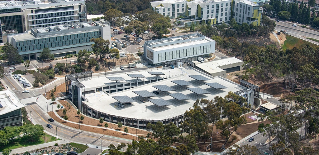 Slideshow image for UC San Diego Osler Parking Structure & Visitor's Center