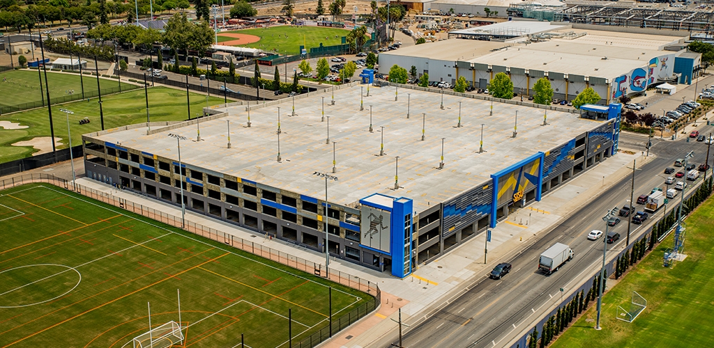 Slideshow image for San Jose State University South Campus Multi-Level Parking Structure & Sports Field Facility