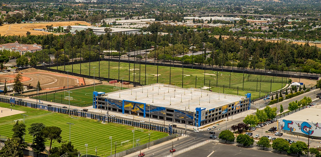 Slideshow image for San Jose State University South Campus Multi-Level Parking Structure & Sports Field Facility