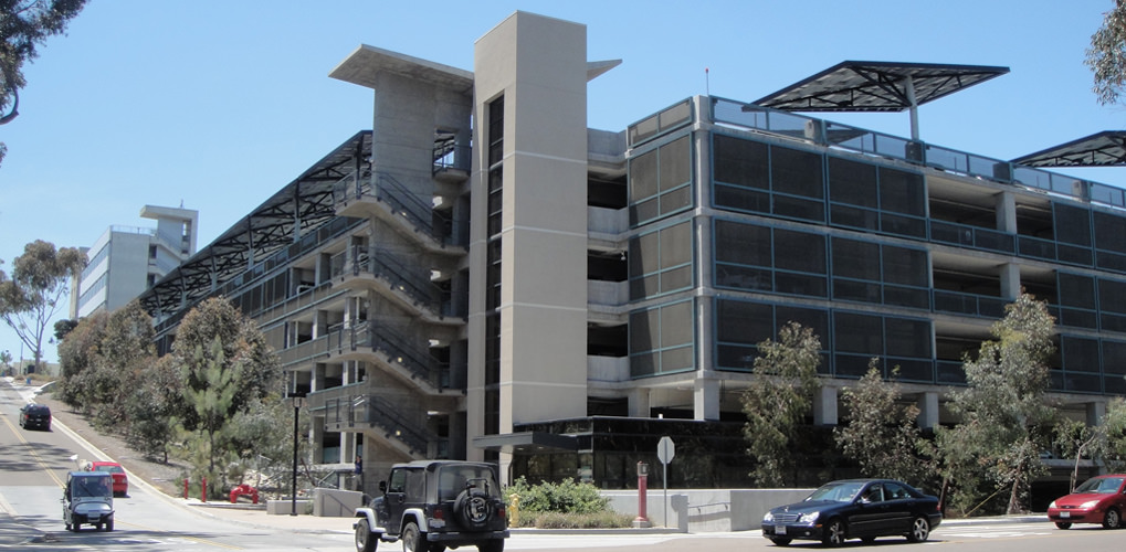 Slideshow image for UC San Diego Hopkins Parking Structure